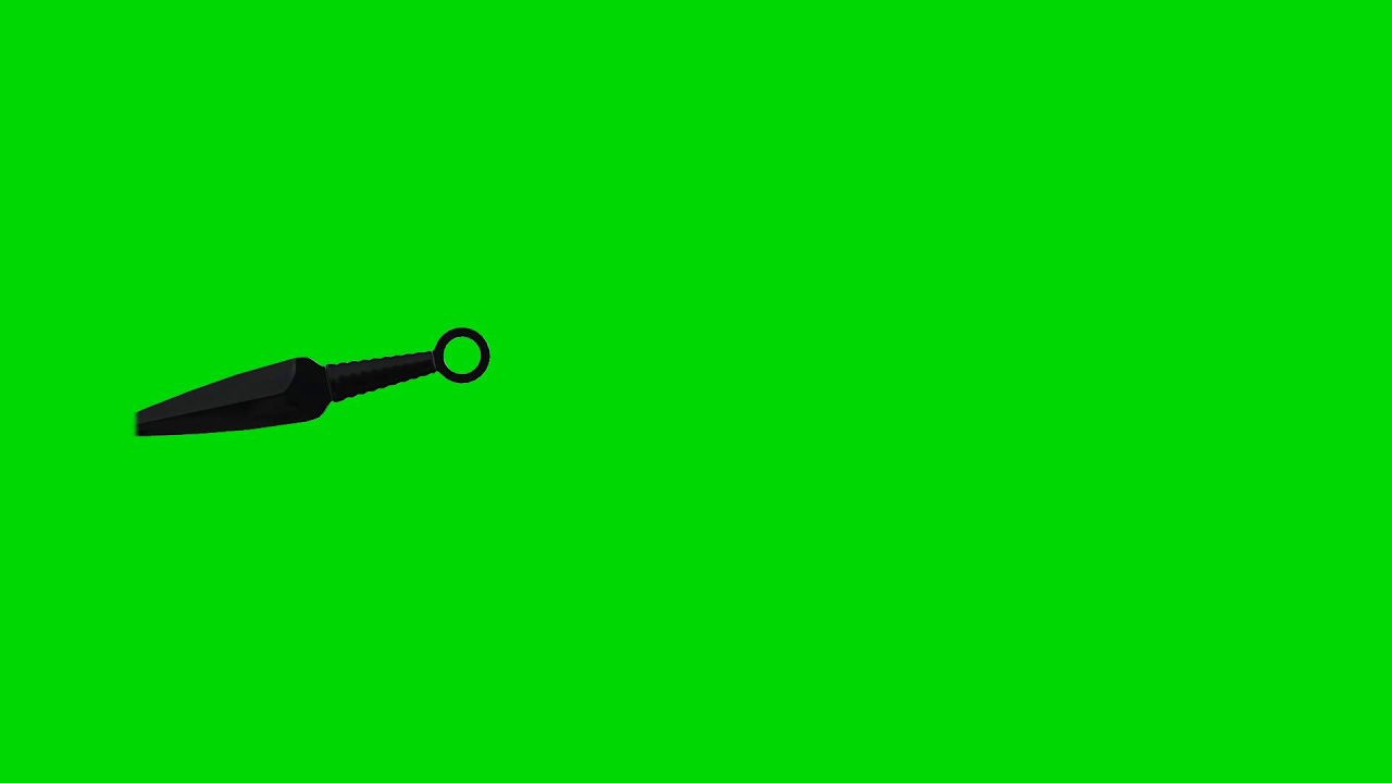 Throwing Knife Stick / Lodge  - Pre-Keyed Stock Footage (FREE WITH DOWNLOAD!) VFX on Green Screen!