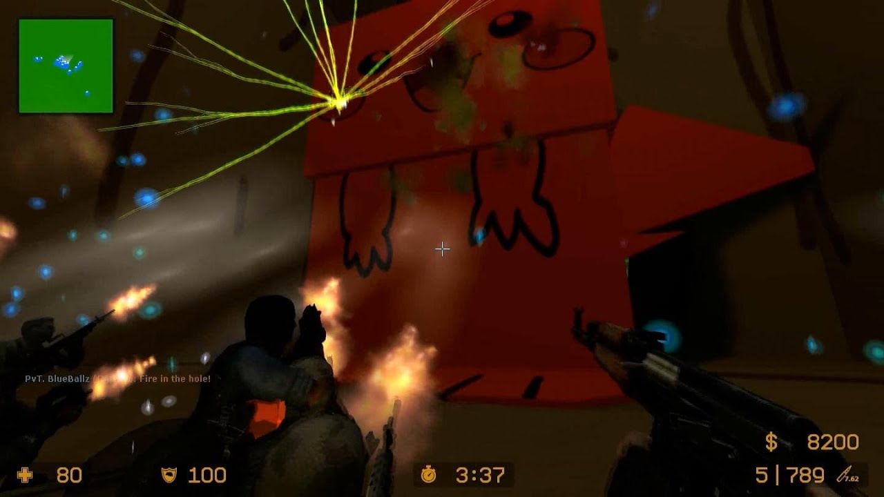 Counter Strike Source Zombie Escape mod online gameplay on ShroomForest map