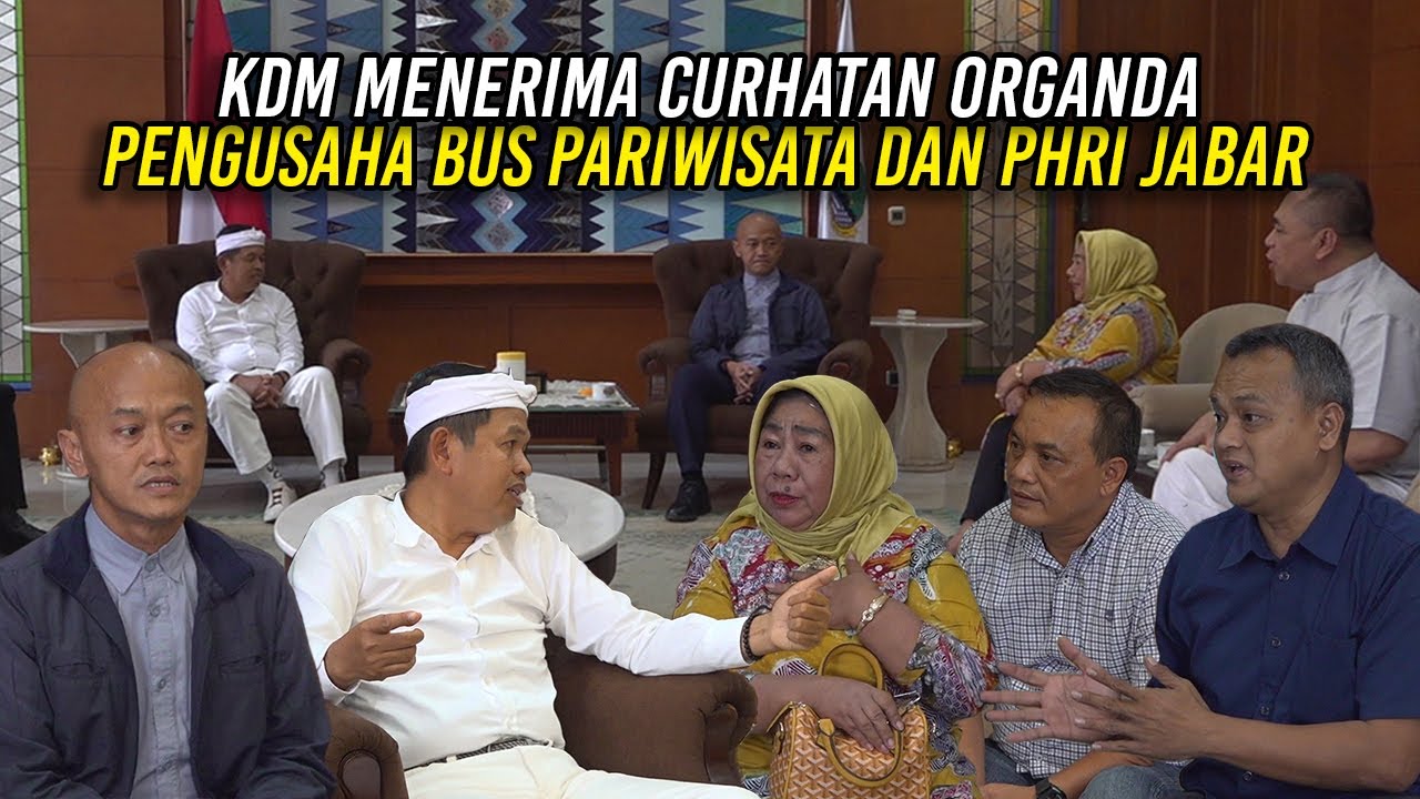 KDM MENERIMA CURHATAN ORGANDA - PENGUSAHA BUS PARIWISATA DAN PHRI JABAR
