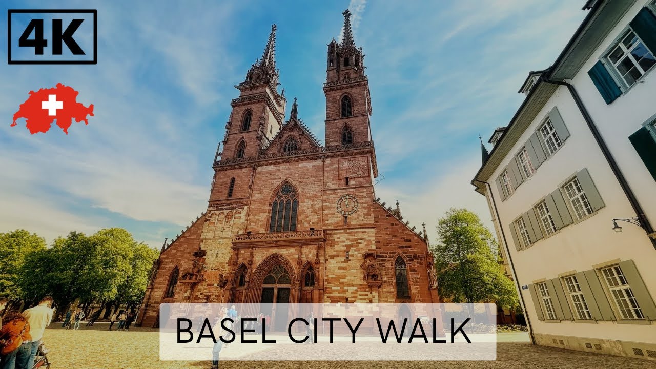Basel, Switzerland 4K City Walk – No Commentary | Relaxing Music +City Sounds @cozyescape_studio