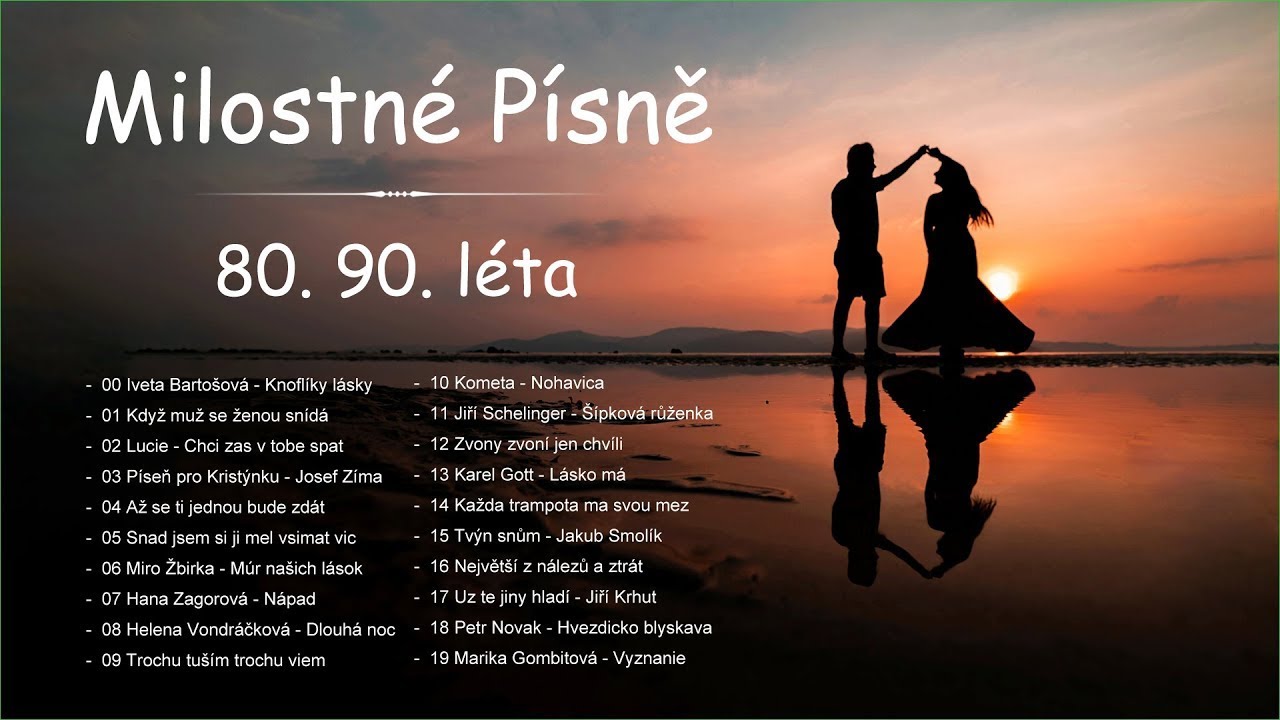 Nejlep&scaron;&iacute; milostn&eacute; p&iacute;sně 80. 90. l&eacute;ta 💚 Nejlep&scaron;&iacute; romantick&aacute; česk&aacute; hudba