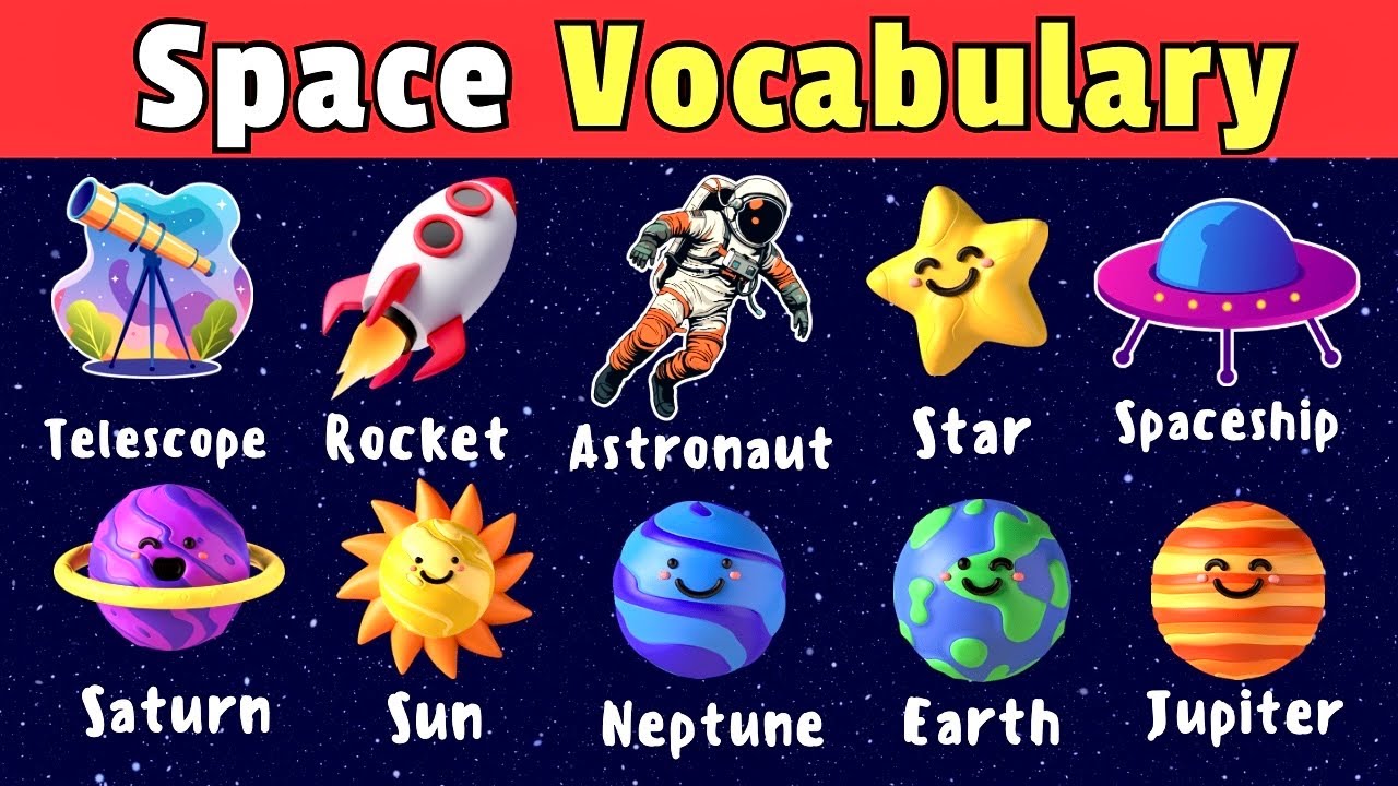 Space Vocabulary for Kids | Learn Space and Planets with Fun Questions and Answers for Kids #space