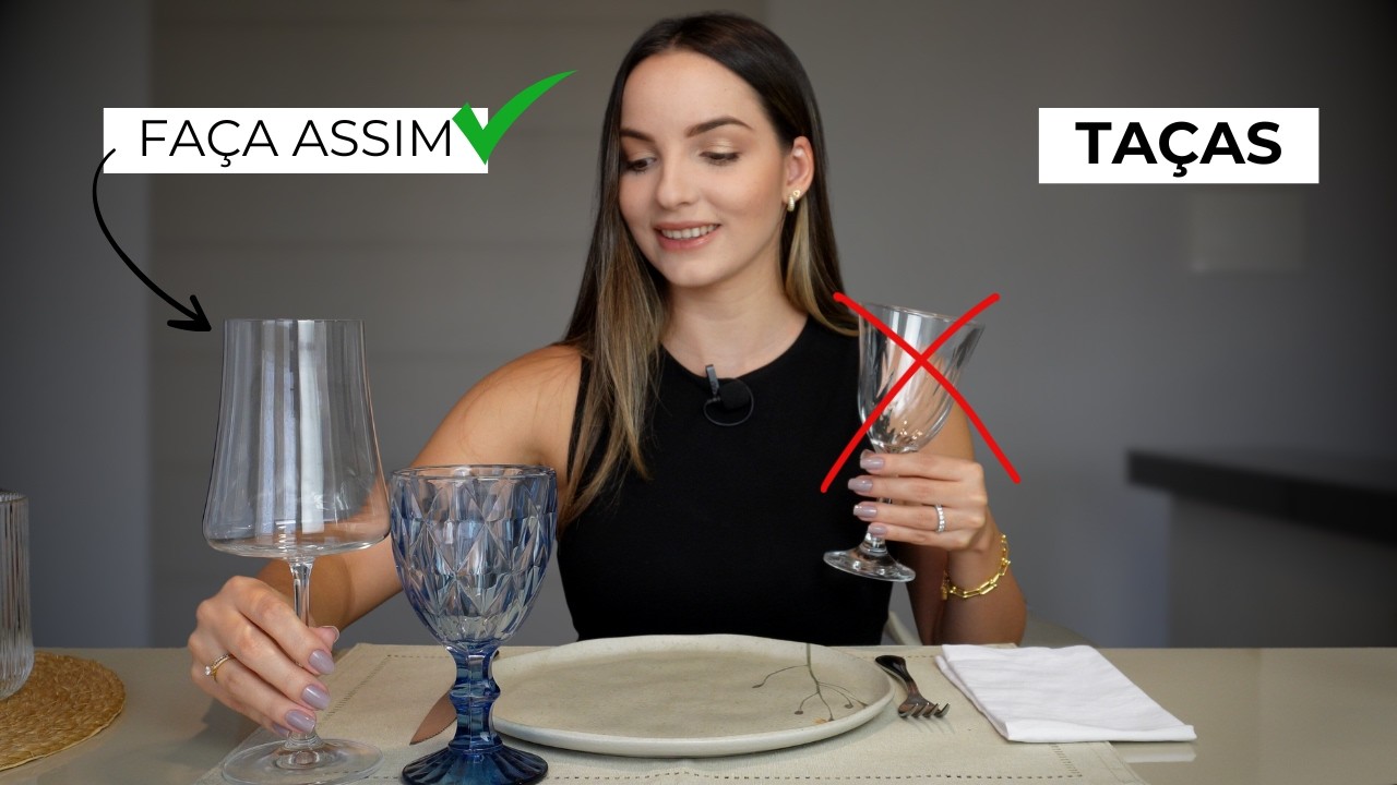 Duas taças na mesa: por que e como montar? Qual usar primeiro?