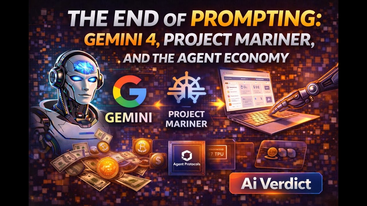 The End of Prompting: Gemini 4, Project Mariner, & The Agent Economy