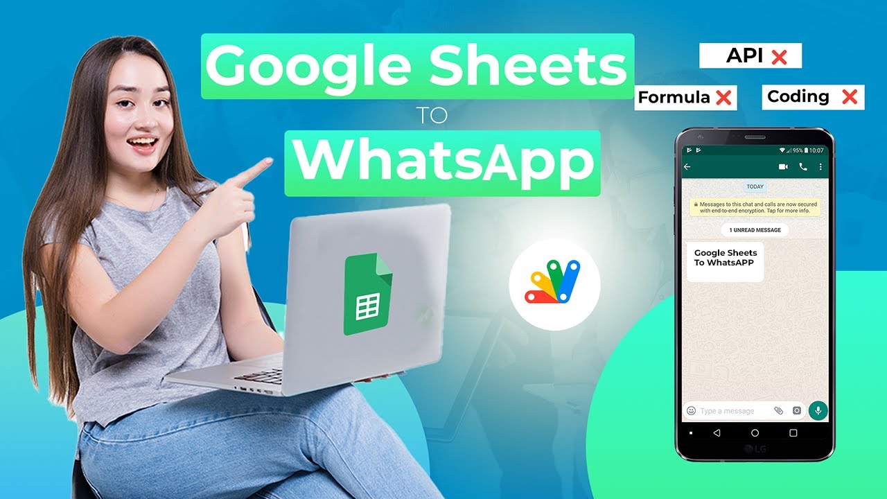 Отправка сообщения WhatsApp из Google Таблиц одним щелчком мыши | Скрипт Google Apps | WhatsApp Web