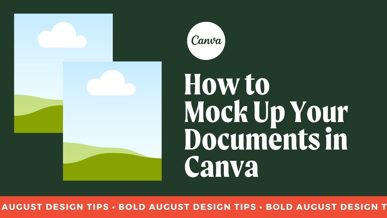 How to Mock Up Your Documents in Canva
