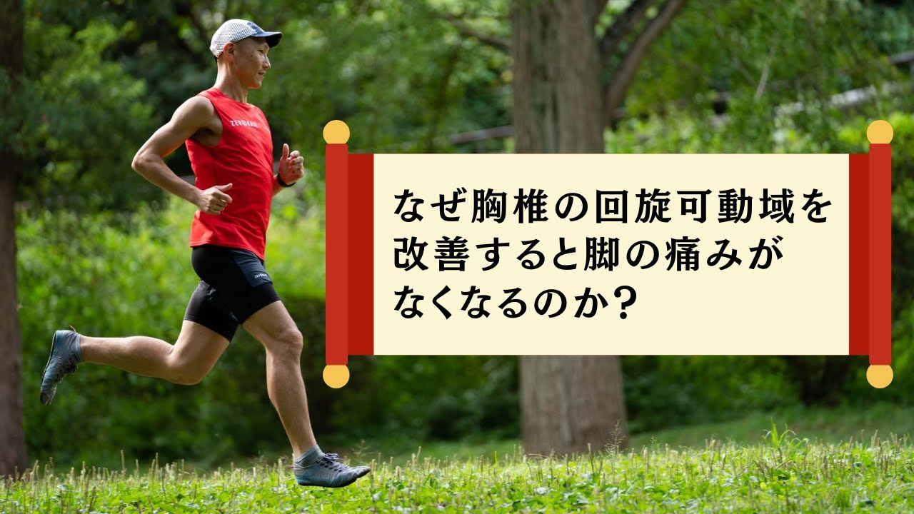 【音声】なぜ胸椎の回旋可動域を改善すると脚の痛みがなくなるのか？