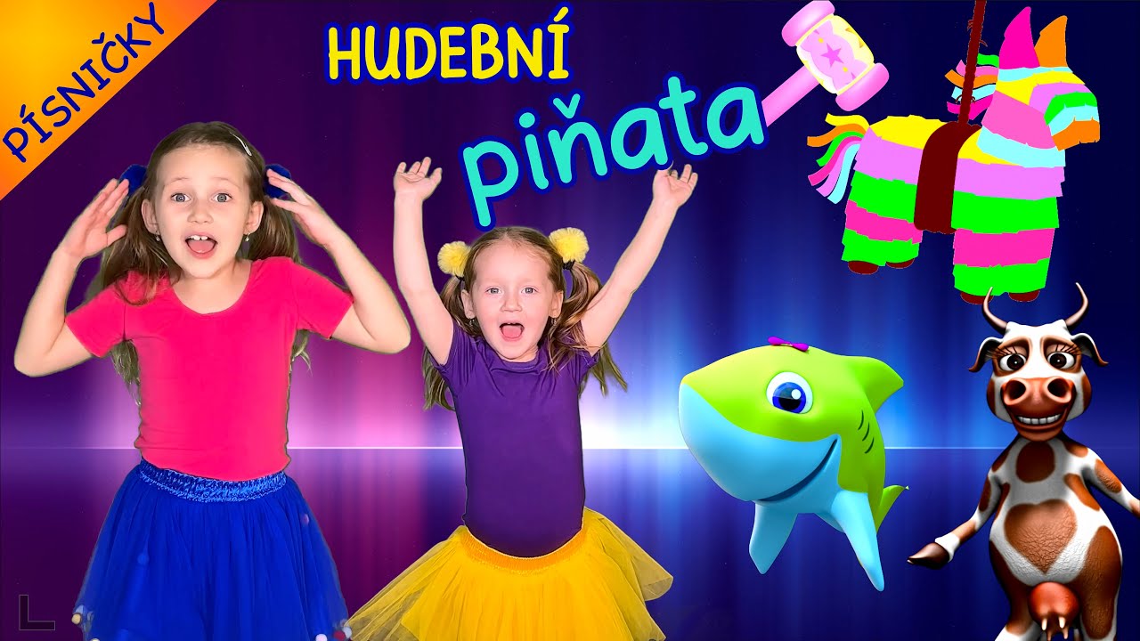 🎶 Hudební PIŇATA! 🎉 Nejlepší dětské písničky | Zábava pro děti | Baby Shark, Starý farmář farmu měl