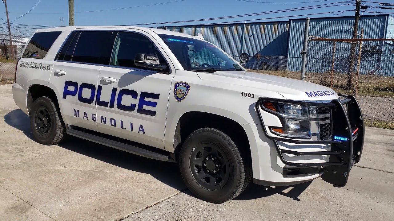2019 Patrol Tahoe PPV Feniex Police Lights by EFS Houston Emergency Fleet Service