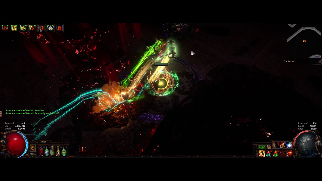 [POE 3.13] slayer insanity flicker DUAL-WIELDING edition, A9 sirus fast kill