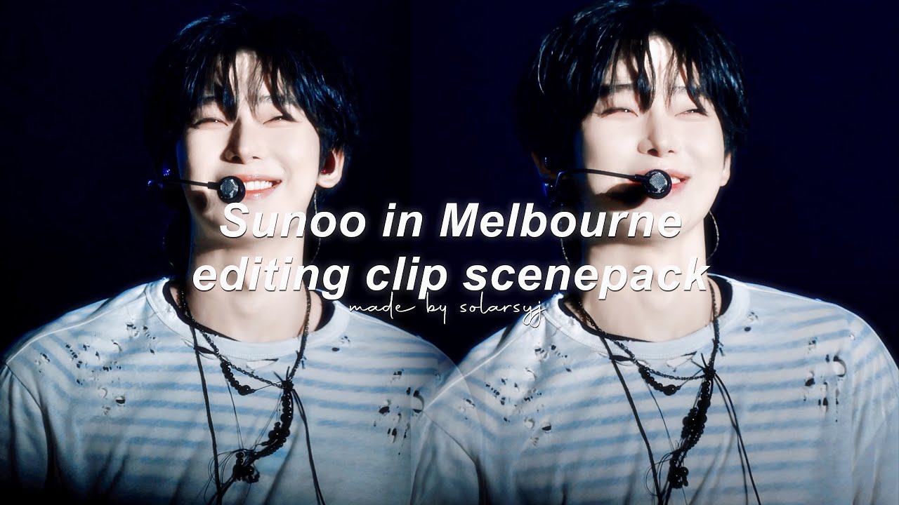 enhypen sunoo in Melbourne editing clips (+ MEGA link) 