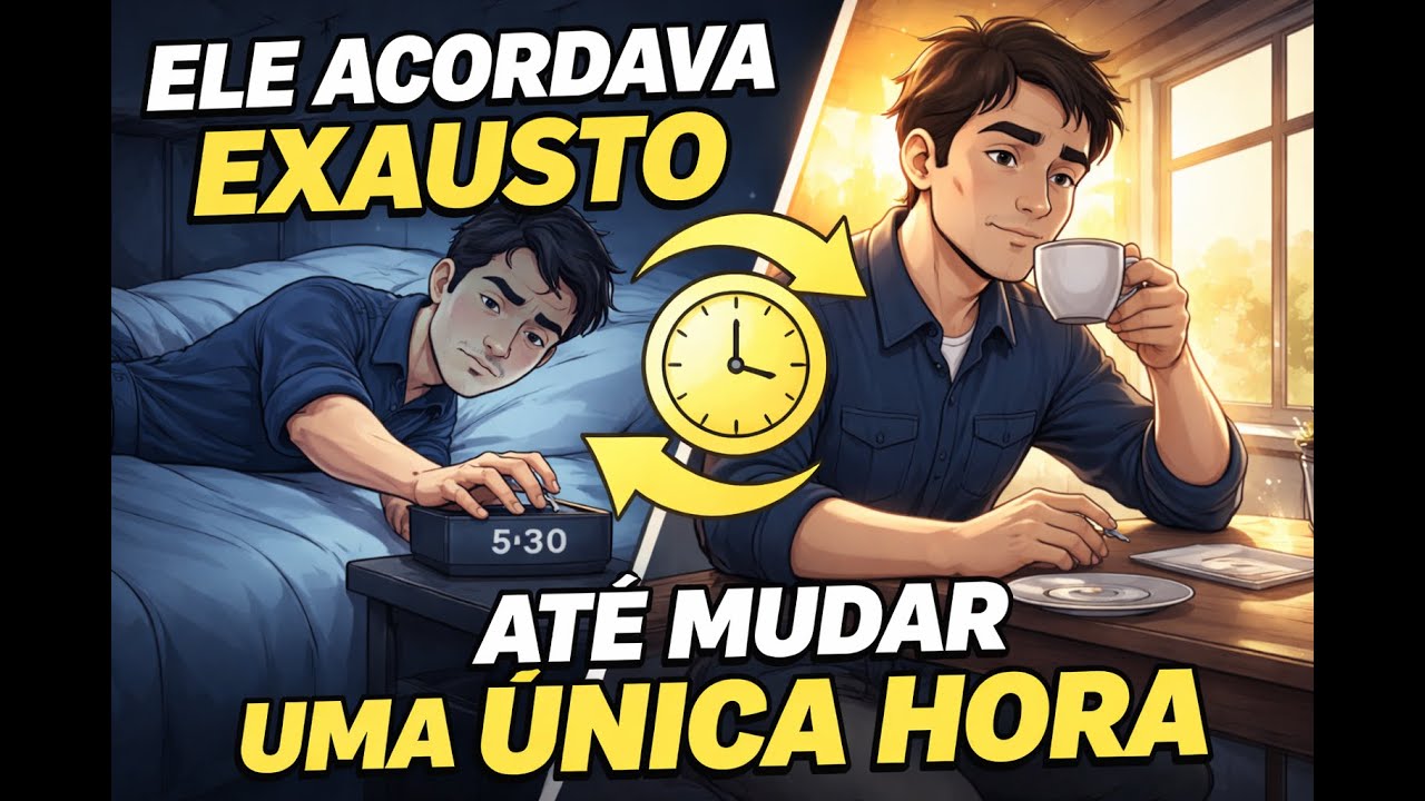 Ele acordava exausto todas as manhãs — até que mudou uma hora da qual ninguém fala.