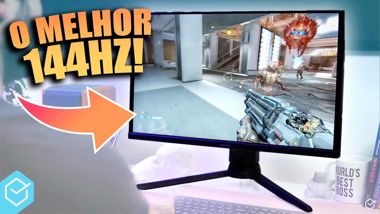 Qual MELHOR MONITOR de 144HZ para 🎮JOGAR em 2023? // bons e baratos, custo benefício e top de linha!