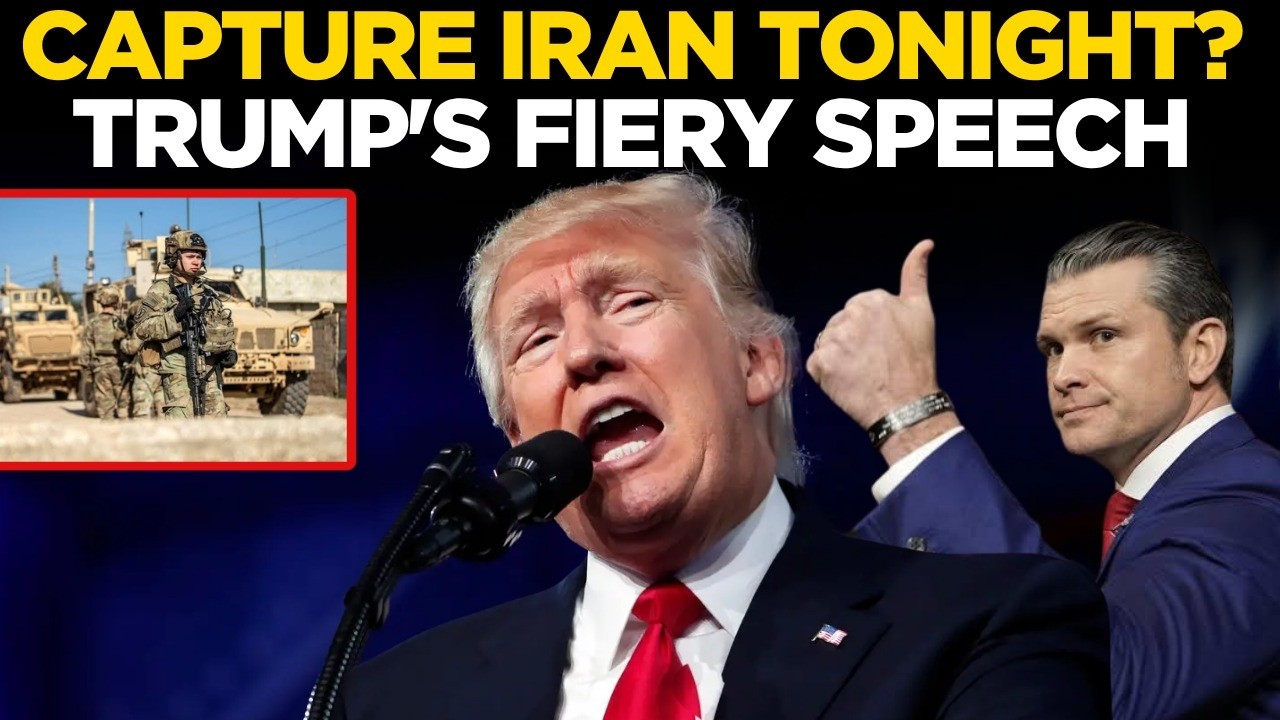 BREAKING NEWS LIVE: Trump Warns Iran | US Could Capture Iran Tonight? | Trump Speech LIVE