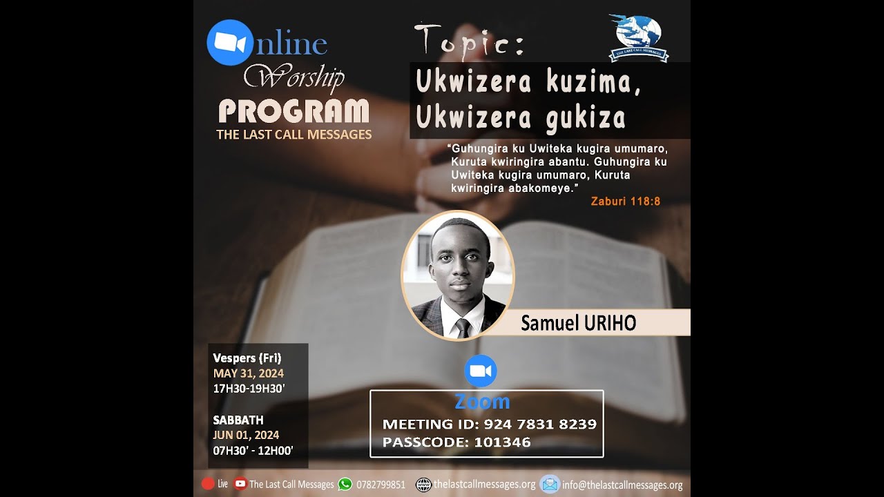 1. UKWIZERA KUZIMA, UKWIZERA GUKIZA by URIHO Samuel