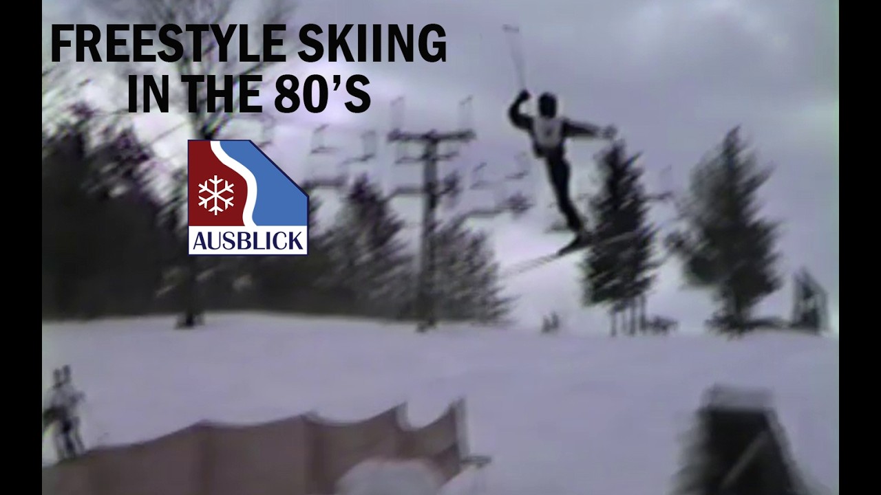 Freestyle Skiing in the 80's at Ausblick Ski Club in Sussex, Wisconsin, in 1985 & 1986