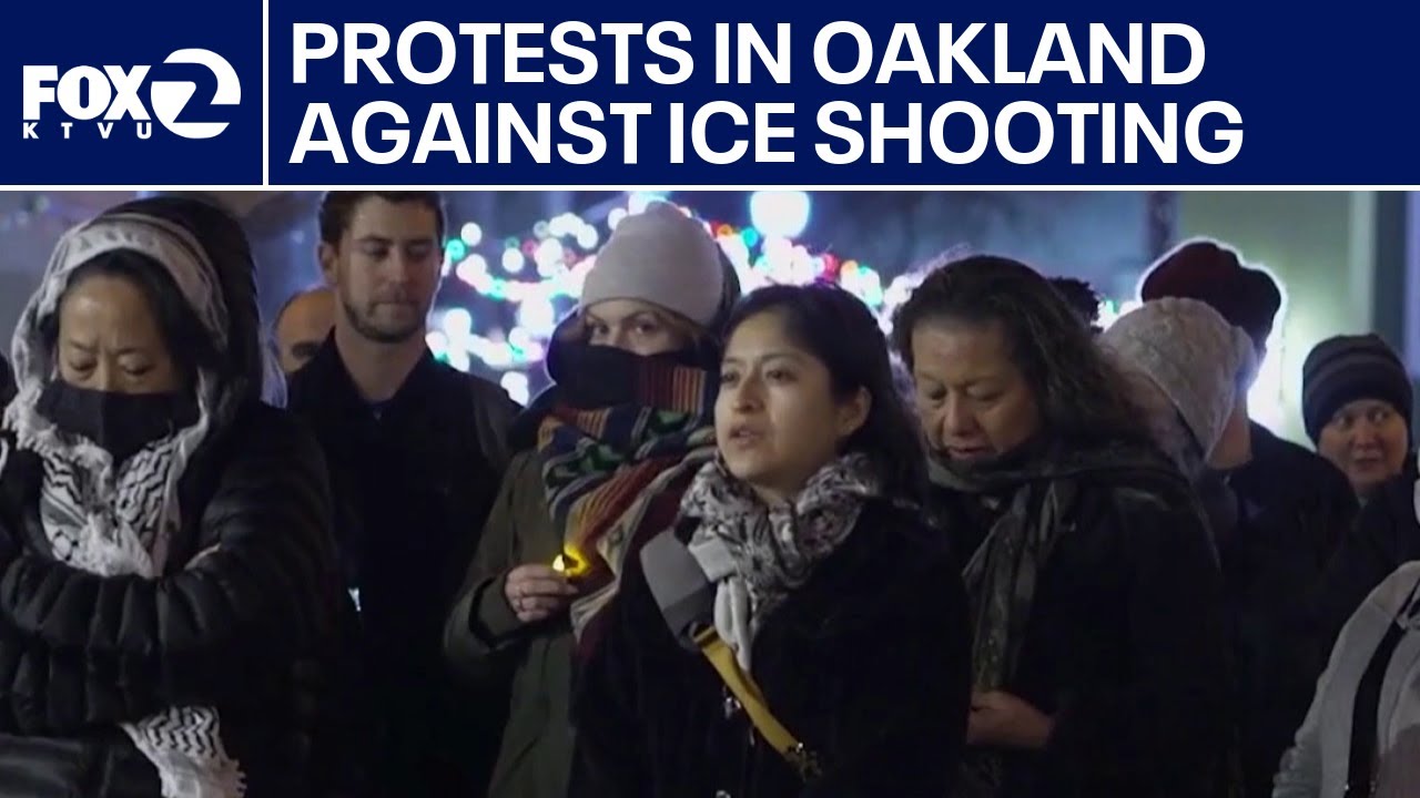 Demonstrators in Oakland protest ICE killing of Renee Nicole Good | KTVU