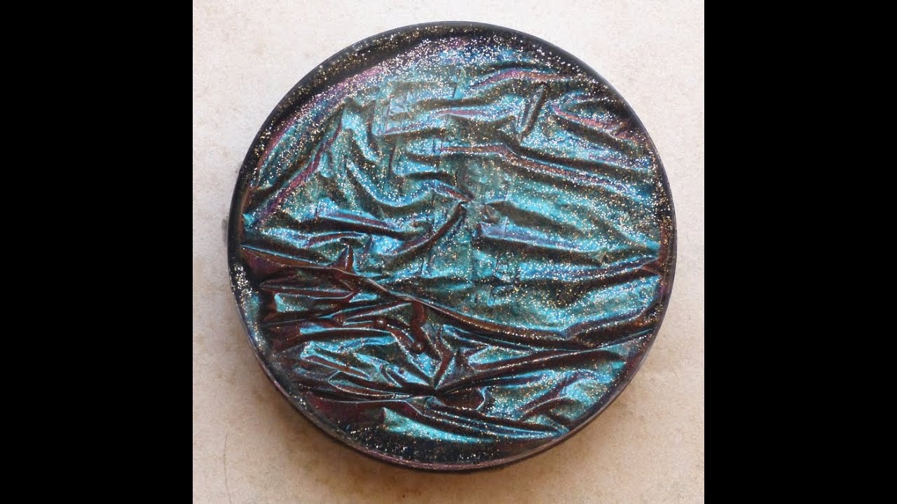 #81 Wrinkled satin effect in a coaster ! Gorgeous effects !