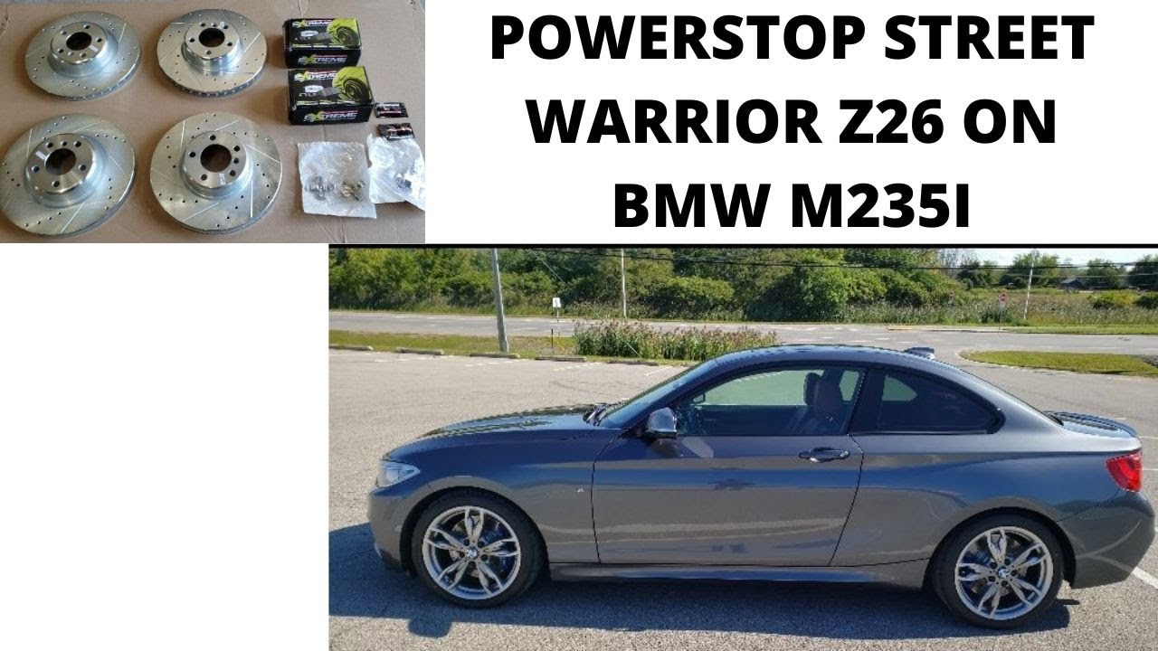 замена тормозов bmw f22 (powerstop z26 на M235i)