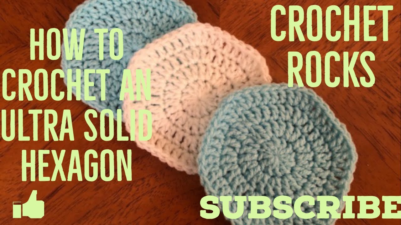 How to crochet the ultra solid hexagon #crochet