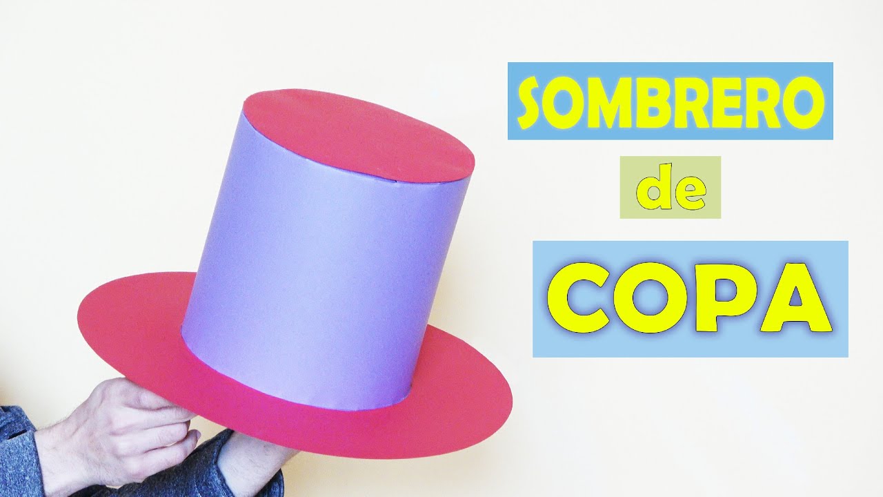 🎩 Cómo hacer un sombrero de cartulina ¡Rápido y Fácil!