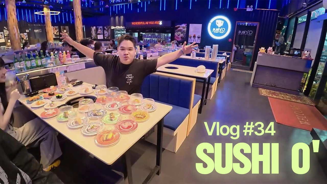 Vlog #34 | ăn 63 dĩa Sushi tại Sushi'O Thảo Điền X Kayden