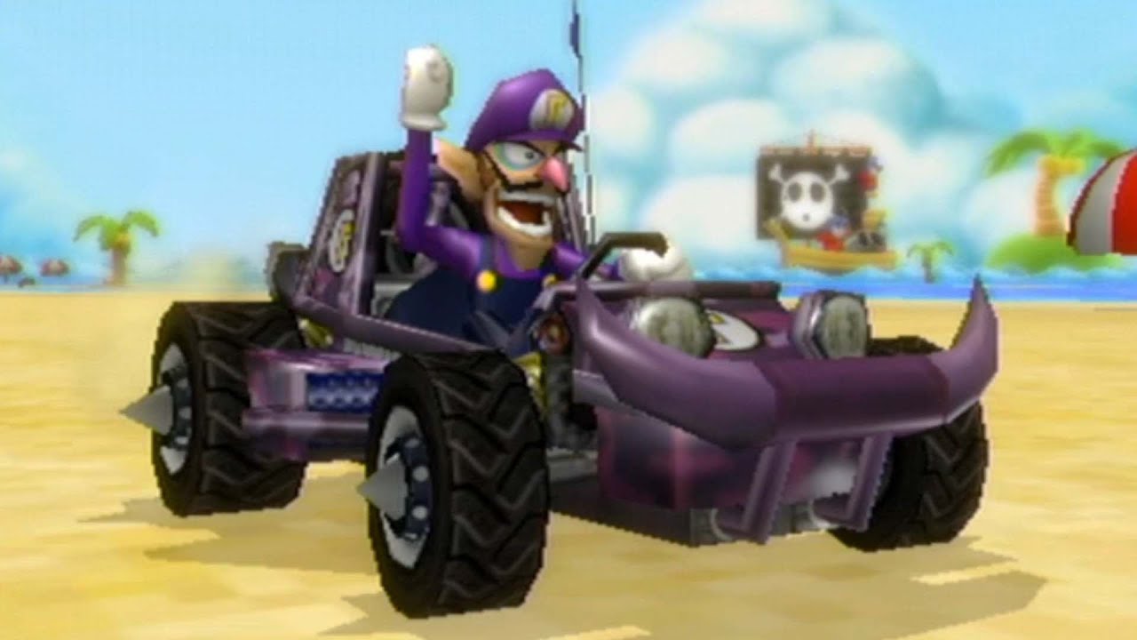 Mario Kart Wii - 150cc Banana Cup Grand Prix (Waluigi Gameplay)