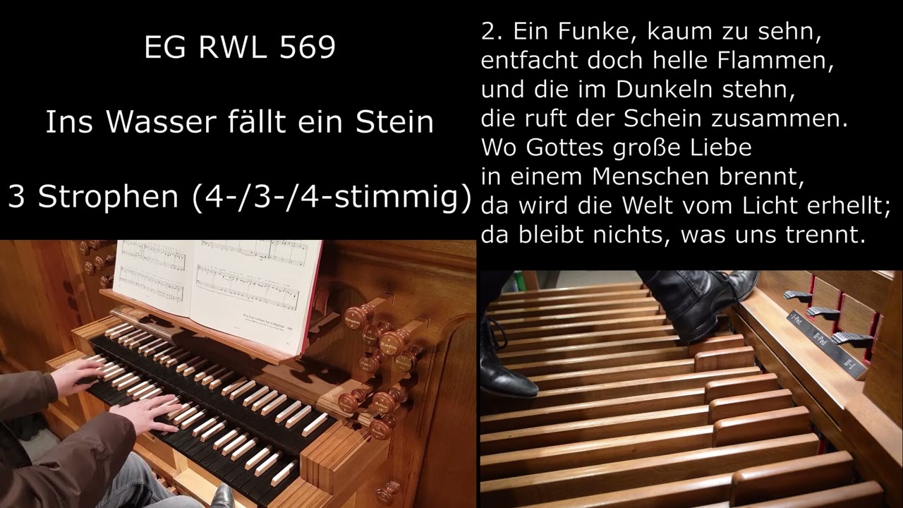 EG 659 RWL- Ins Wasser fällt ein Stein (Orgelsätze mit Liedtext)
