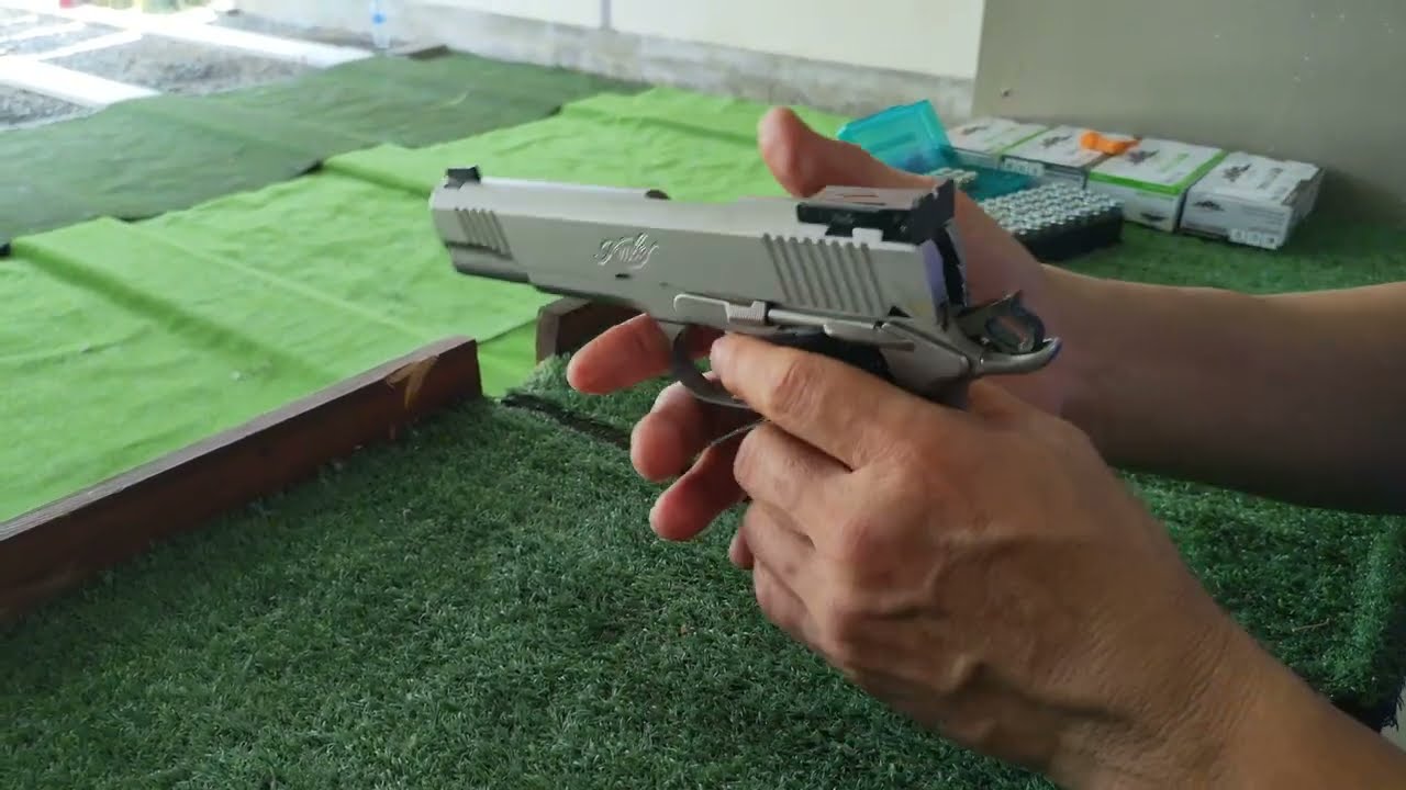 Ep68 Kimber stainless target two 9mm. 1911 ปืนคิมเบอร์ทาเก็ตทู 9มม. สแตนเลส