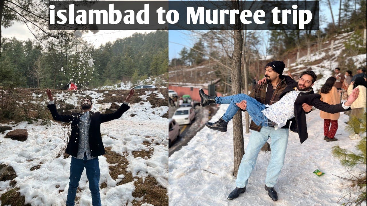 Islambad to Murree trip🫰snow fall at Murree🏔️ 