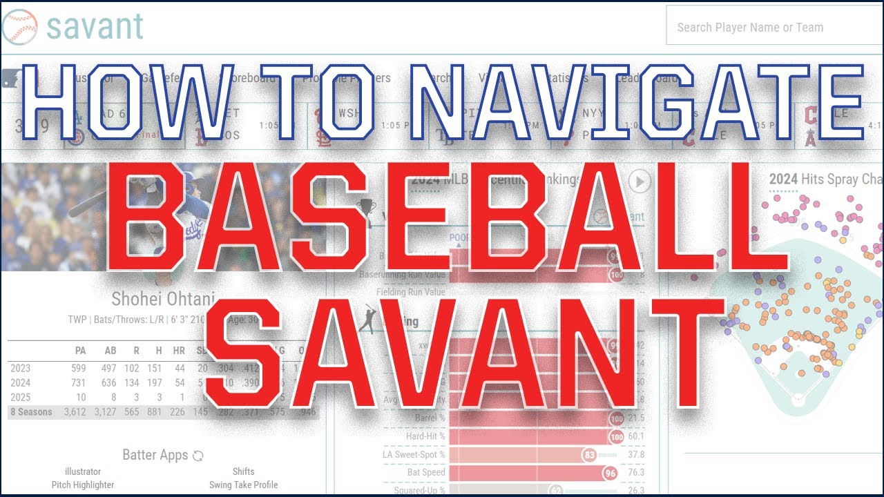 Как использовать Baseball Savant для углубленного анализа игроков