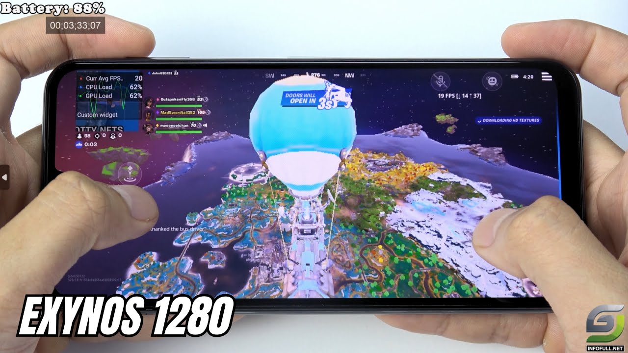 Samsung Galaxy M34 Fortnite Gameplay