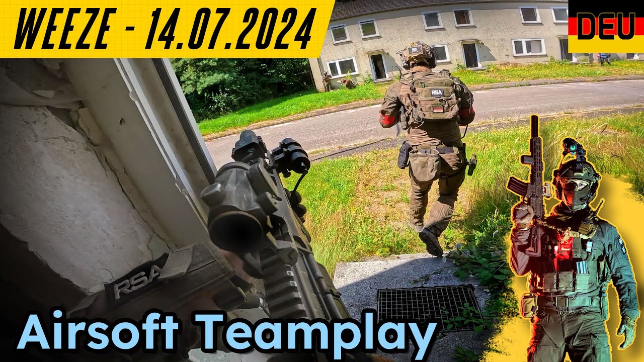 Action & Highlander - Airsoft in der Siedlung Weeze 14.07.2024 | Taktisches Teamplay & Funk [FHD60p]