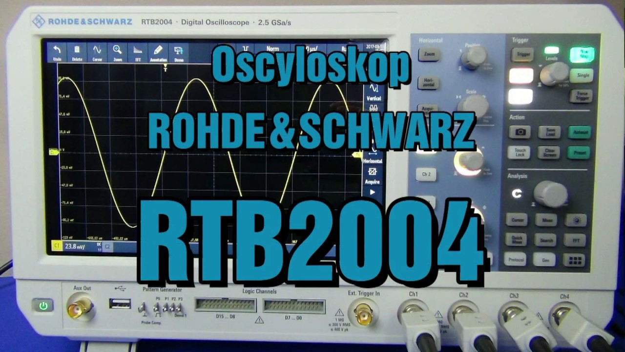 NDN® Światowa premiera! Prezentacja oscyloskopu Rohde&Schwarz RTB2004 (seria RTB2000)