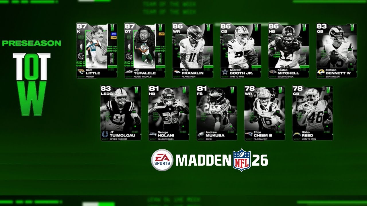 Good Morning Madden Updates & Preseason TOTW | Madden 26 Ultimate Team