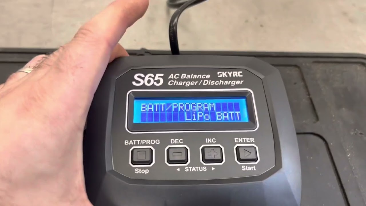 Spudski RC How To: Setup a SKY RC S65 charger with a 2s 7.4v lipo battery pack