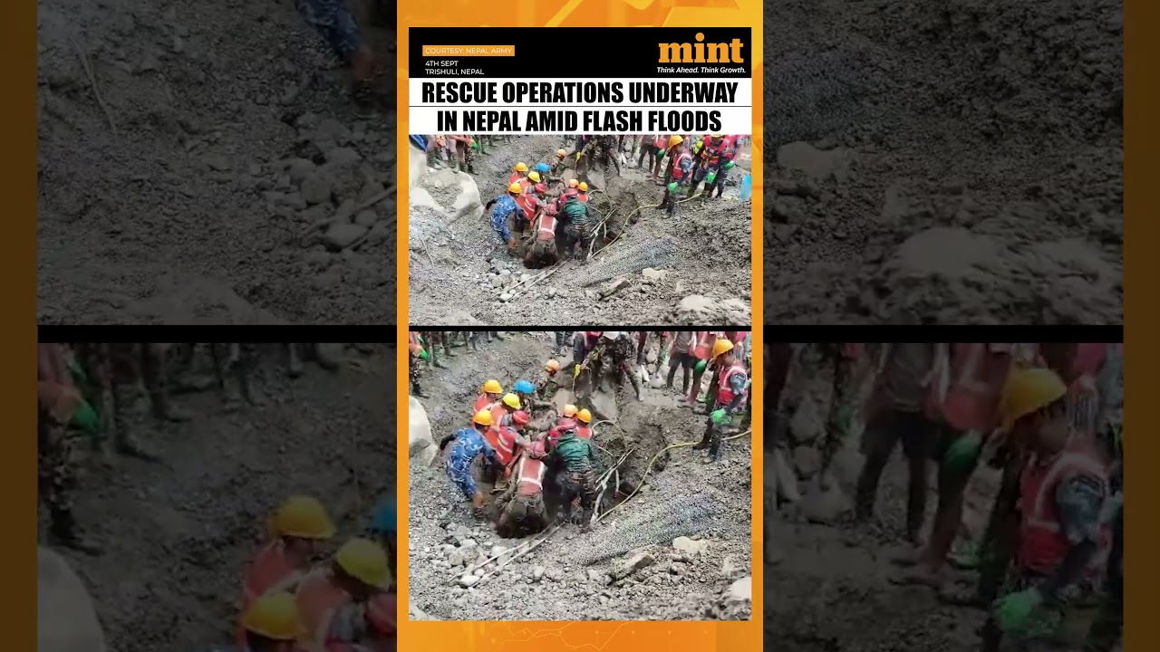 Watch: Rescue Operations Continue In #Nepal Amid Deadly Flash Floods | #Shorts
