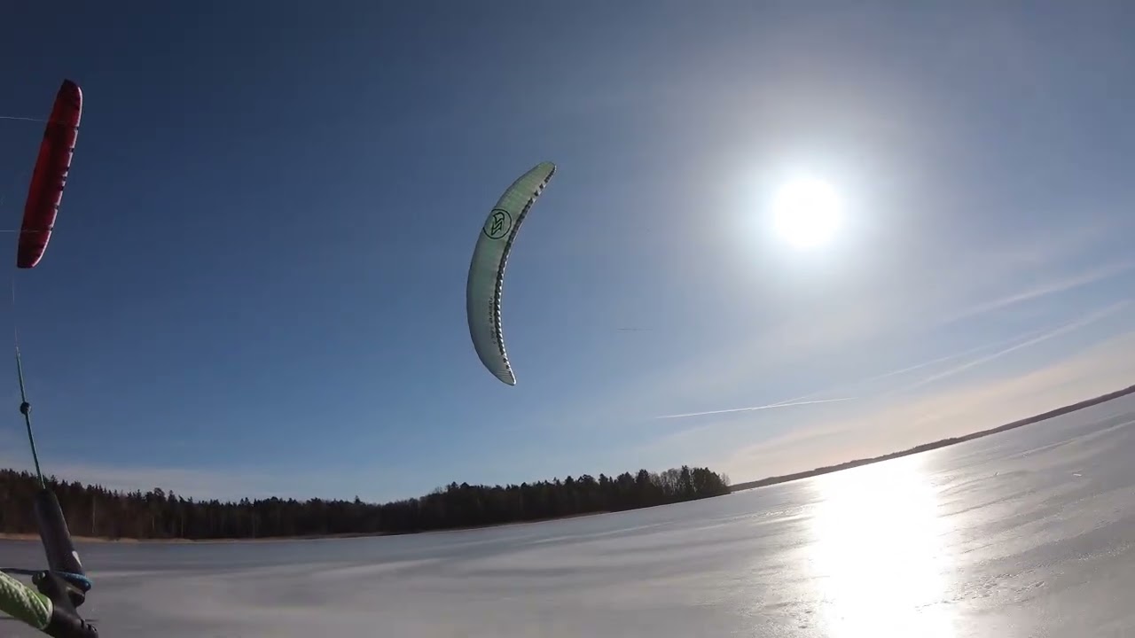 Ice kiting Galten Kvicksund 5/3 2026 3 