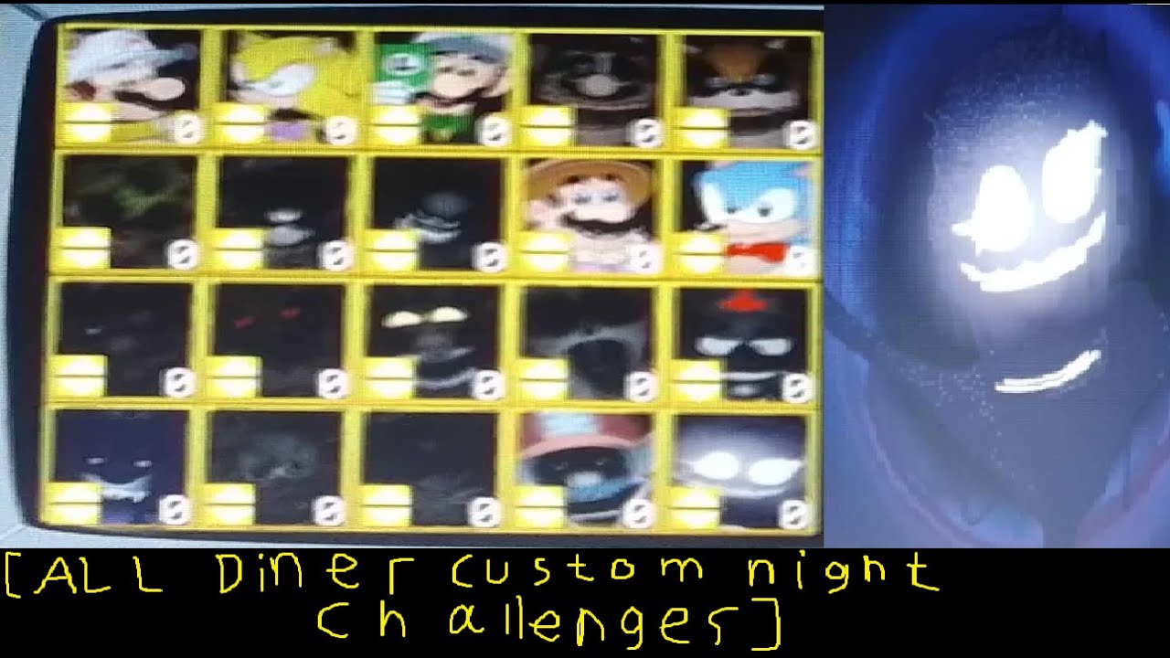 NO MORE CHALLENGES SHADOW MARIO,ONLY THE VOID!!! I OWAM:O:RBIT [ALL DINER CUSTOM NIGHT CHALLENGES]