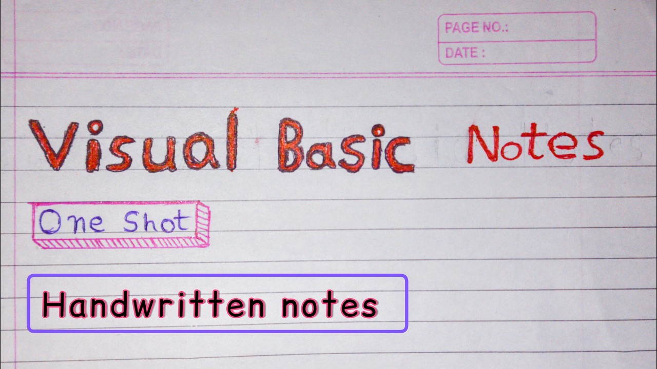 What is visual basic in hindi | One shot