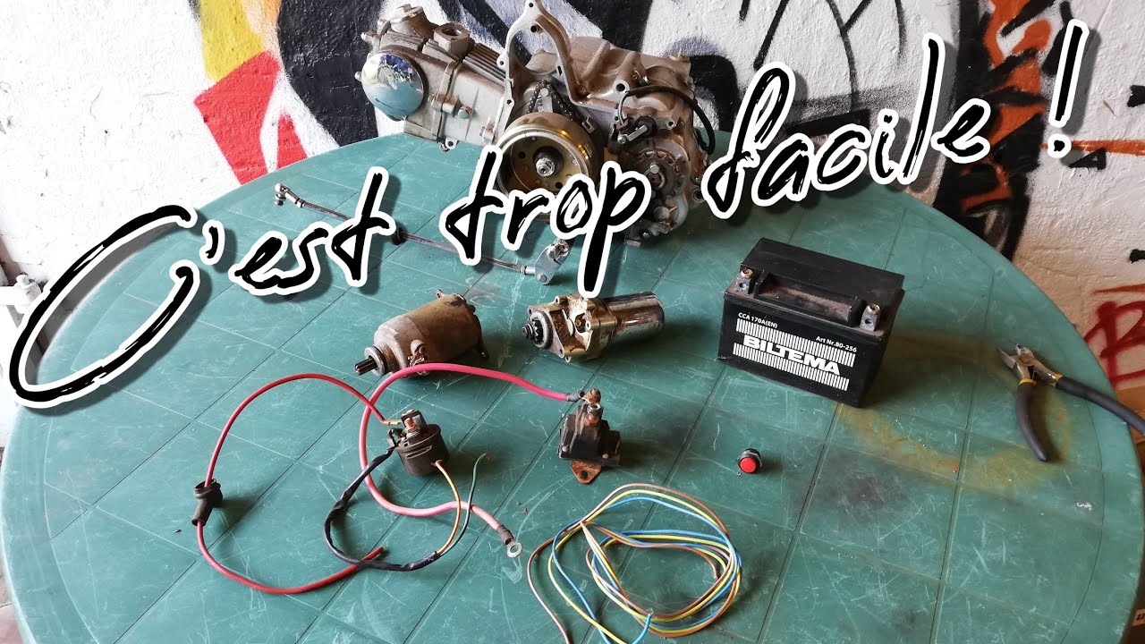 Relais démarreur pour les NULS! - Branchement facile moto - quad - tracter tondeuse ect...