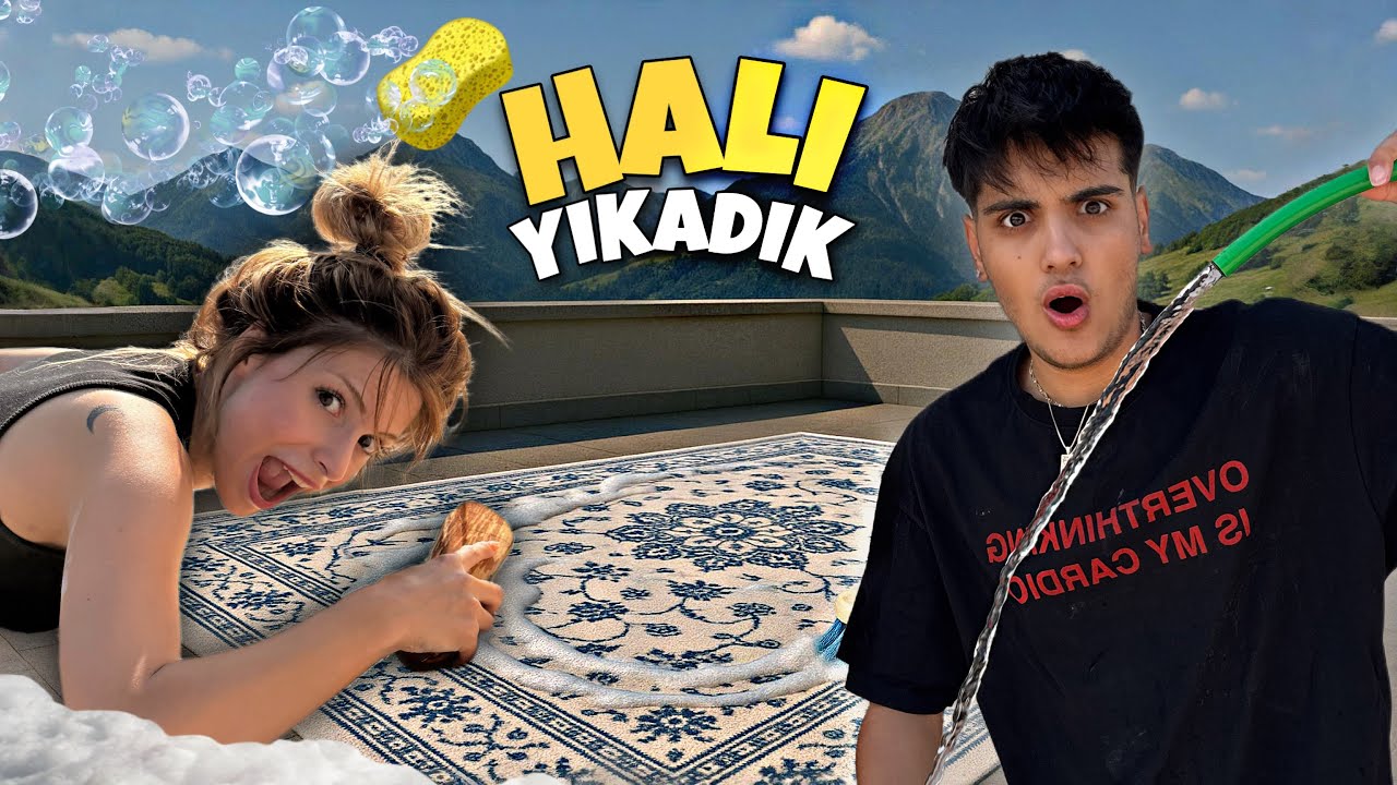 TERASTA HALI YIKADIK! 💦🧽 Melih Yıldırım | Sıla Beyoğlu | Serkan