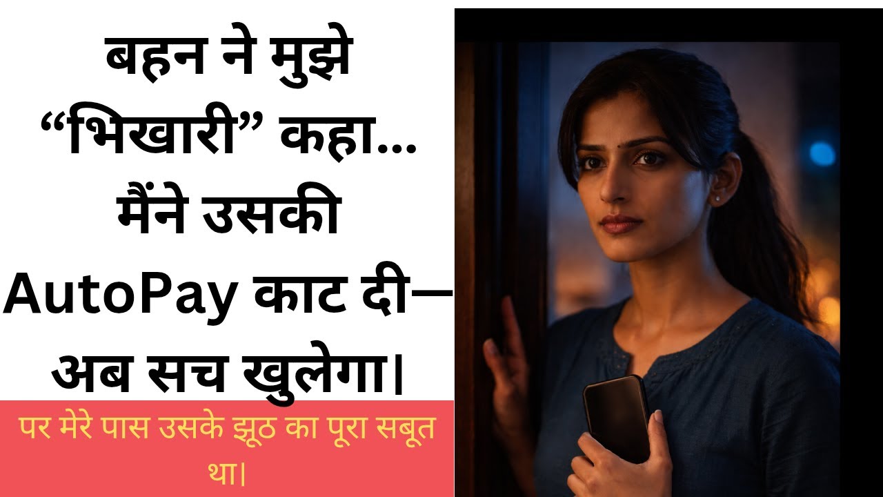 ‎“बहन ने सबके सामने मुझे ‘भिखारी’ कहा… मैंने उसके सारे AutoPay Cancel कर दिए!”