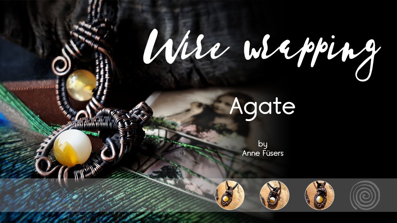How to wire wrap jewelry: Wire wrapping gemstones | Dragon Spheres Collection | Yellow Agate