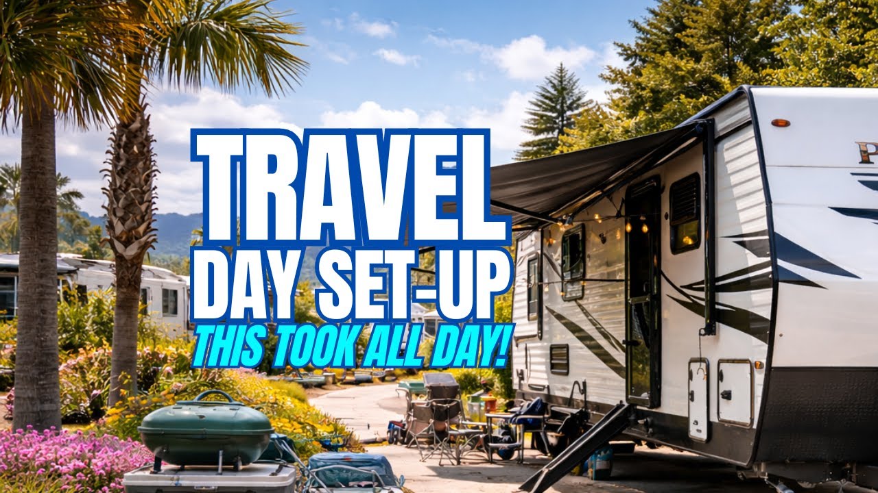 RV Travel Day and Family Campsite Setup | Real Full-Time RV Life Behind the Scenes