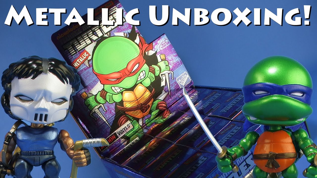 Loyal Subjects Teenage Mutant Ninja Turtles METALLIC Action Vinyls Figures Unboxing & Video Review