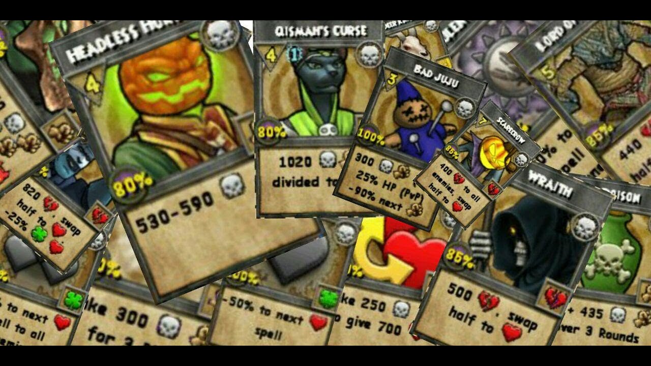 Wizard101 All Learnable Death Spells [outdated]