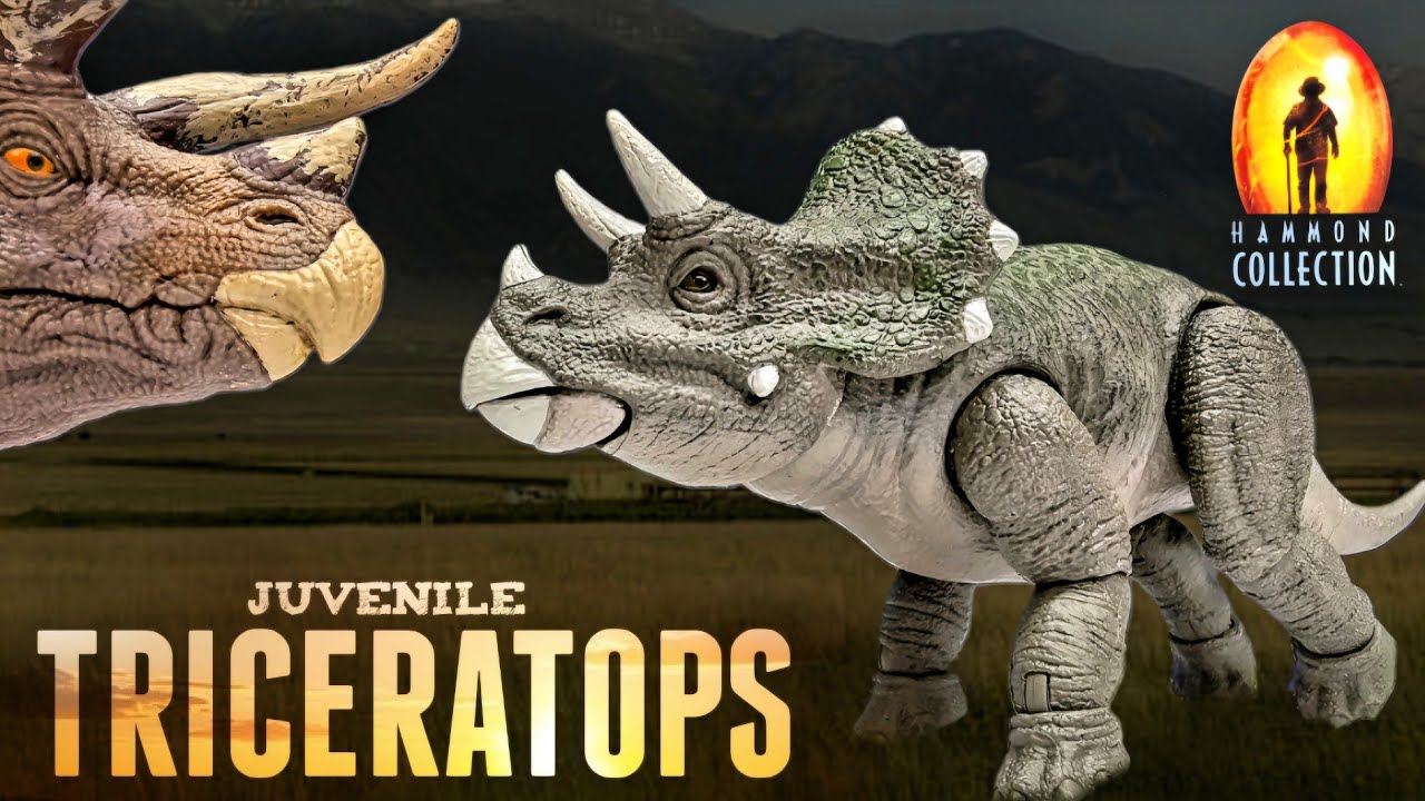 Mattel Jurassic World Hammond Collection Juvenile Triceratops Review!!!
