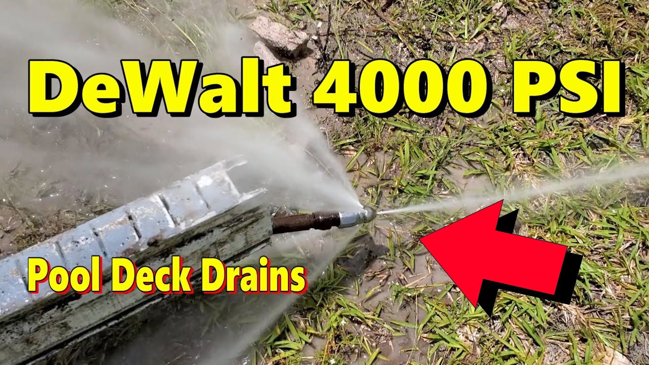 DeWalt 4000 PSI Pressure Washer for Drain Clean