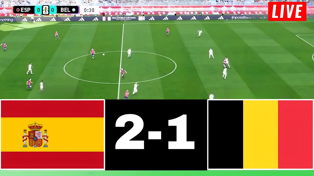 SPAIN 2-1 BELGIUM | 2026 World Cup Quarterfinal | Match Highlights